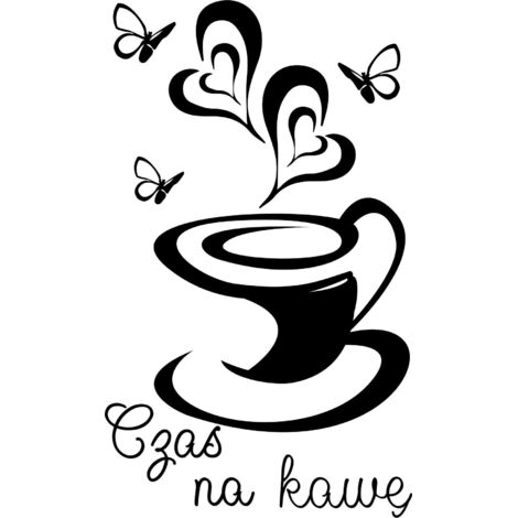 KÜCHENAUFKLEBER Kaffeetassenaufkleber Herz 100 x 50 cm G263 (1/2)