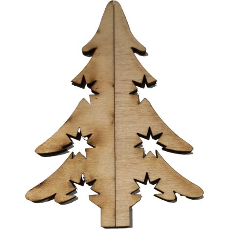 WEIHNACHTSBAUMSCHMUCK aus Holz für Decoupage aus Sperrholz 10 Stk. Z65