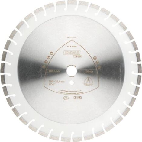 KLINGSPOR Segmentiertes Diamantblatt 350 mm x 3,0 mm x 20 mm SUPRA DT600U, Stahlbeton