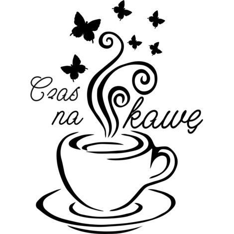 KÜCHENAUFKLEBER Kaffeetassenaufkleber Herz 100 x 50 cm G259 (1/2)