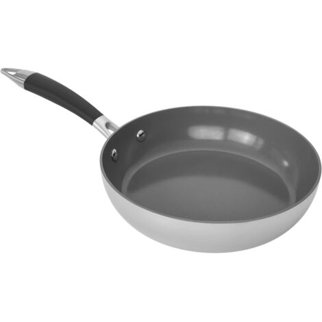 Shiori 撓 Edelstahl 304 Pro Keramikbeschichtung Bratpfanne Induktion 24 cm (1/4)