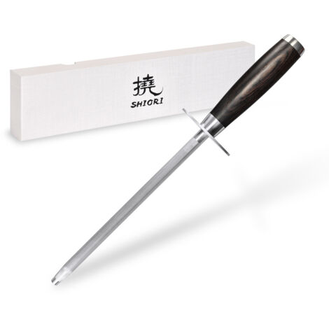 Shiori 撓 Tsugi Moussak/Stahl mit hohem Kohlenstoffgehalt zum Schärfen von Messern