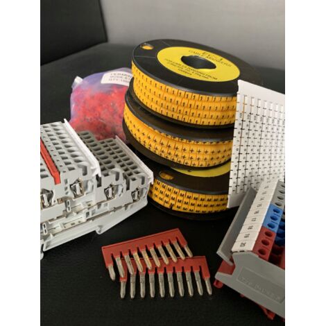Kabelmarkierungen EC-2 EC-3 – 100 Stück Gelbe Kabelmarkierer Mit Buchstaben A–Z, Für Drahtdurchmesser 1,5–10 Mm², PVC, Beschriftbar