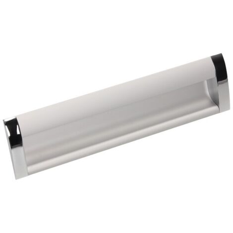 UA08 Griff, Aluminium natur, Chrom glänzend, 160mm (1/2)