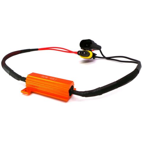 2x ANGRONG Canbus-Lastwiderstand – 50W, 6 Ohm, Mit Kabelklemmen – Verhindert Fehlermeldungen Bei LED-Blinkern
