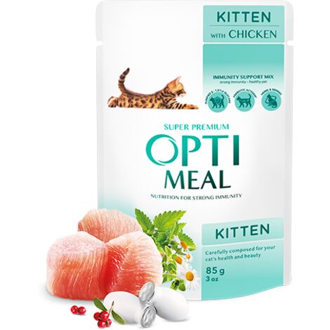 OPTIMEAL Katze Kätzchen Huhn 85g
