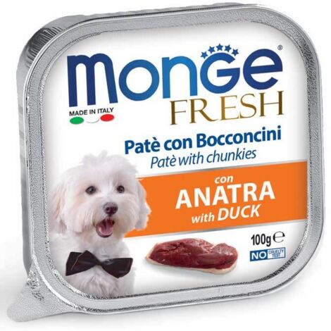 Monge Dog Frische Entenpastete und -stücke 100 g
