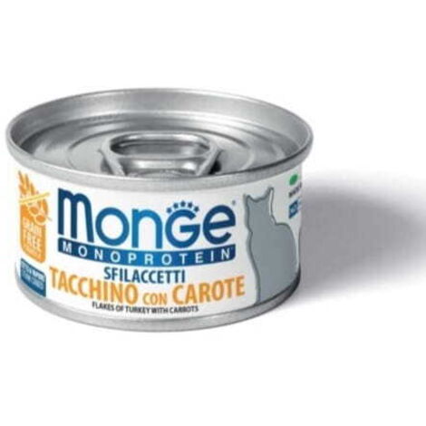 Monge Cat Monoprotein mit Truthahn und Karotten 80g