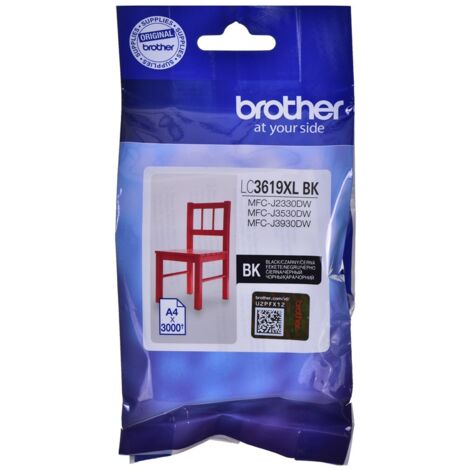 Brother LC3619XLBK - schwarze Tinte, 3000 Seiten, original (1/2)