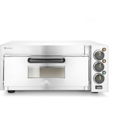 Einkammer-Pizzaofen für 1 große Pizza 2000 W 230 V - Hendi 220290