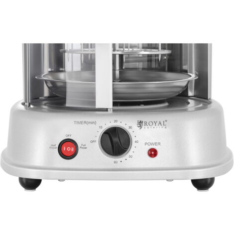 MINI Toaster Grill für Döner Gyros Gemüse vertikal 3in1 1500W Royal ...
