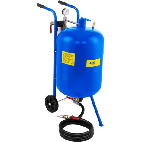 Mobiles Sandstrahlgerät, Siphon-Sandstrahlgerät auf Rädern, 79 L MSW