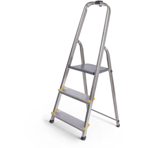FREISTEHENDE ALUMINIUMLEITER 121 CM 2 STUFEN + PLATTFORM - BR-00-1202