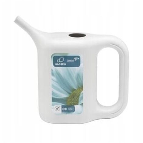 KUNSTSTOFF-GIESSKANNE TRAPEZ 1,5L HELLE ASCHE - MX 2402