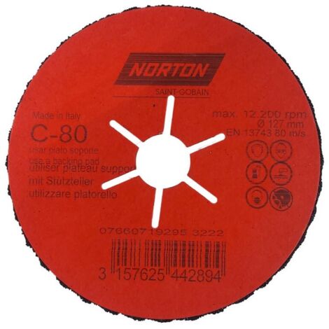HALBFLEXIBLE SCHEIBE NORTON CP FLEX 127MM P.80 - P8 CP127 80 (1/2)