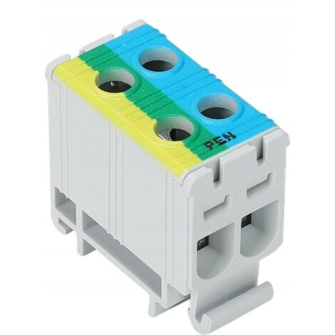 Sammelschienenverbinder blau-grün-gelb 2 x 1,5 -16mm² 85 A TRACON FLEAL-16/2KZS