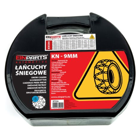 Schneeketten für Räder/Reifen 14-18 Zoll KNS90 Ö-Norm TÜV 9mm, 2 Stück