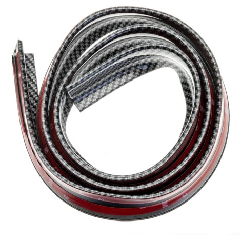 Autospoiler 3,5 cm x 1,5 m - Selbstklebend Schwarz CARBON
