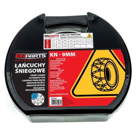 Schneeketten für Räder/Reifen 14-19 Zoll KNS110 Ö-Norm TÜV 9mm, 2 Stück