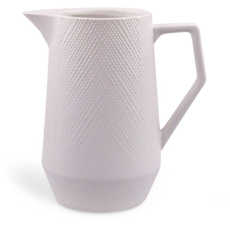 Keramik Wasserkrug Milch Säfte 1,0L MAESTRO WHITE MR-20002-55 (1/4)