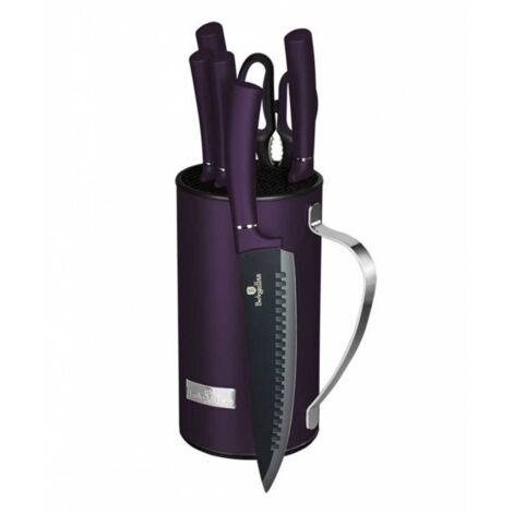 Messerset im Ständer, 7-teilig, BERLINGER HAUS Purple Eclipse BH-2584 (1/4)