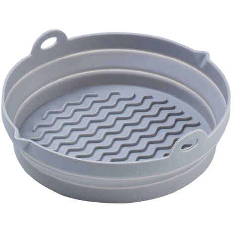 Set Silikoneinsätze für Fettfritteuse, 2 Stück, rund, 20 cm, faltbar, KLAUSBERG KB-7789 (1/5)