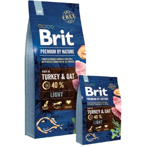 Brit Premium By Nature sucha karma dla psa Light 15kg (1/4)