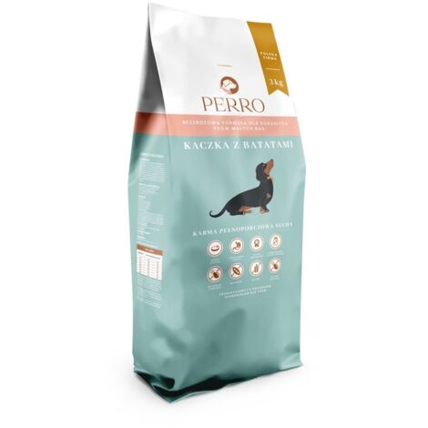 PERRO Ente mit Süßkartoffeln für kleine Erwachsene 2x3kg (1/2)