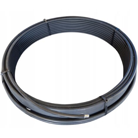 SCHWARZER ALUMINIUM-BLITZSCHUTZDRAHT FI 8MM IN PVC-ISOLIERUNG - 10KG 50MB (1/3)