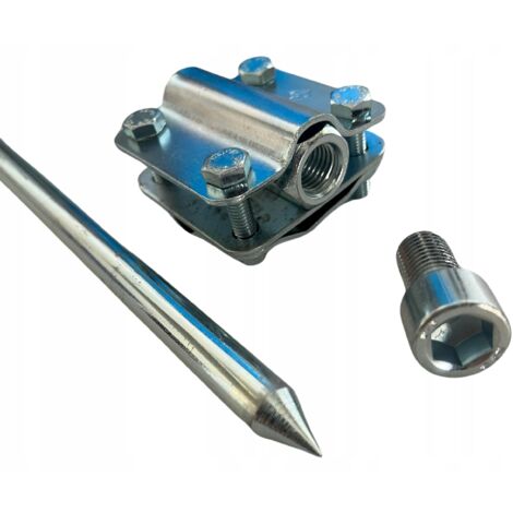 Blitzschutz-Erdungsset 1MB M16 + Verbinder aus verzinktem Stahl + Herstellungswerkzeug
