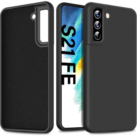 SCHWARZE MATTE SILIKONHÜLLE FÜR SAMSUNG GALAXY S21 FE 5G SM-G990B (1/5)