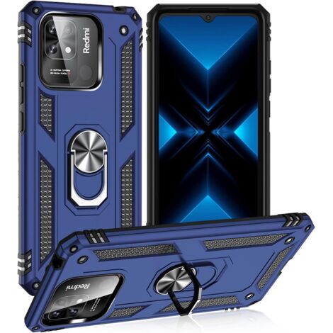 MARINEBLAUES CASE FÜR XIAOMI REDMI 10C/POCO C40 STARKER STAND 220333QAG (1/5)