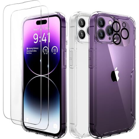 APPLE IPHONE 14 PRO MAX SILIKONHÜLLE 2x GEHÄRTETES GLAS KAMERA (1/5)