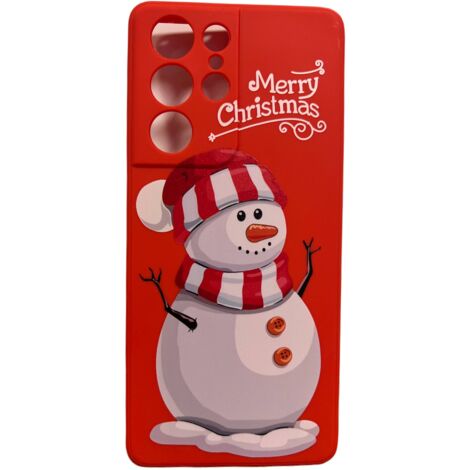 WEIHNACHTS-CASE FÜR SAMSUNG GALAXY S21 ULTRA 5G SCHNEEMANN + 2x SCHUTZFOLIE (1/3)