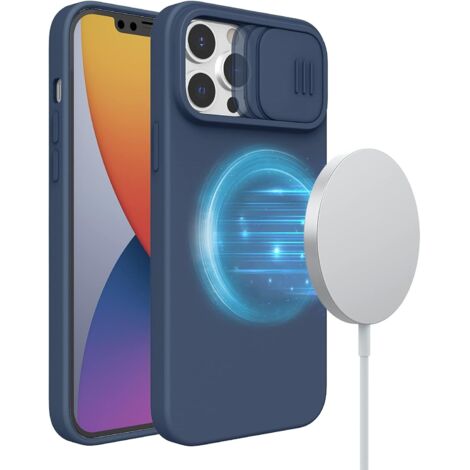 MARINEBLAUES CASE FÜR IPHONE 13 PRO MAX GESCHLOSSENE KAMERA LANGLEBIG (1/5)