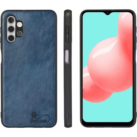 GLAS + HÜLLE FÜR SAMSUNG GALAXY A32 5G SOLID NAVY BACK (1/4)