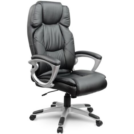 Leder-Bürosessel Sofotel EG-227 schwarz (1/4)
