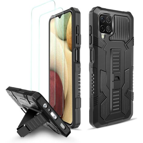2X GLASHÜLLE FÜR SAMSUNG GALAXY A12 2020 SCHWARZ (1/5)