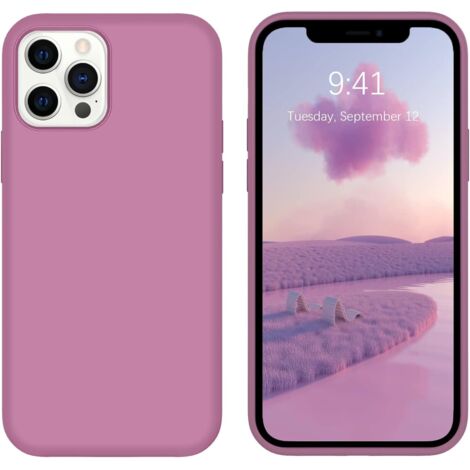 Hülle für Apple iPhone 12 Pro Max Silikon verstärkt Lila (1/5)