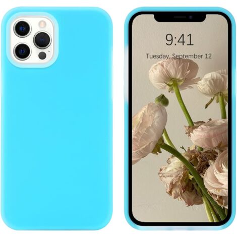 APPLE IPHONE 12 PRO MAX BLAU SILIKONHÜLLE (1/5)