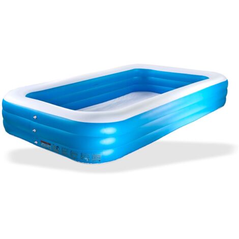 Bestway Family Pool 305x183x56 cm – aufblasbares Schwimmbecken – Einfache und schnelle Installation - 1302 Liter – UV-beständig - robustes PVC – inkl. Reparaturset - 54009