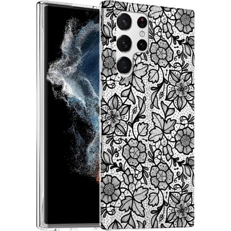Hülle für Samsung Galaxy S22, ultratransparente Rückseite mit schwarzer Spitze (1/5)