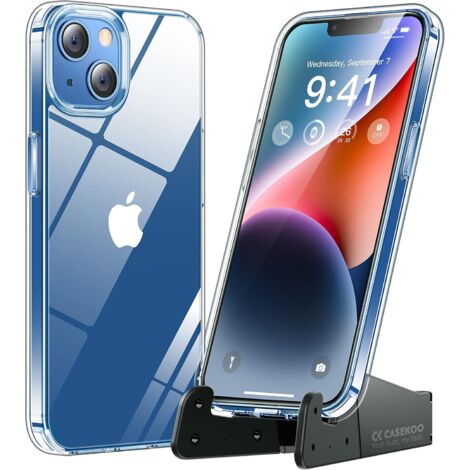 Silikonhülle für Apple iPhone 13 6,1 Zoll Hülle transparent + Ständer A2482 (1/5)