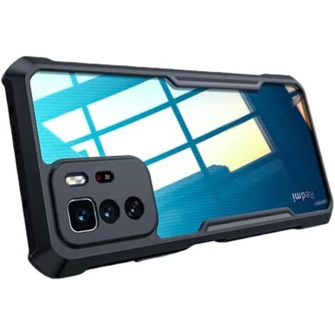 SCHWARZE TRANSPARENTE HÜLLE FÜR XIAOMI POCO M5s/ REDMI NOTE 10s (1/5)