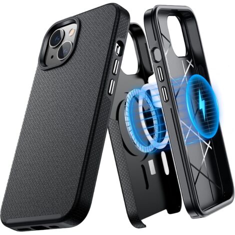 SCHWARZE HÜLLE FÜR IPHONE 14 Plus 6,7" RÜCKSEITE KOMPATIBEL MIT MAGSAFE A2886 (1/5)