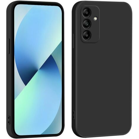 Hülle für Samsung Galaxy A14 5G, mattschwarz, Silikonrückseite (1/3)