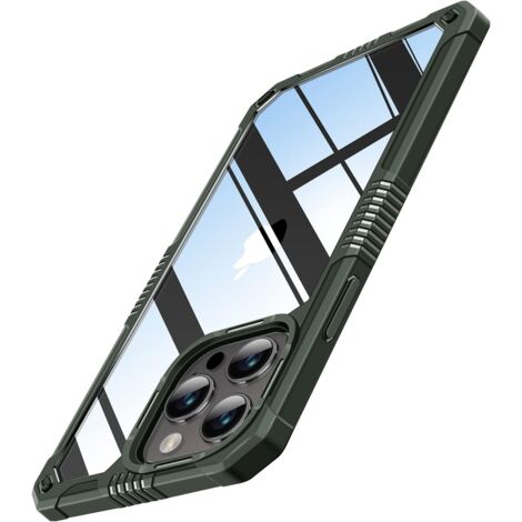 TRANSPARENTE HÜLLE FÜR IPHONE 14 PRO 6.1' STARKER HÜLLENRAHMEN GRÜN (1/5)