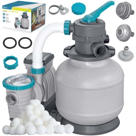 Sandpumpe für Schwimmbecken + Filterbälle 8327 l/h Bestway 58499