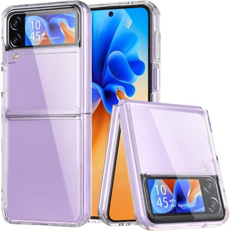 FALTBARE HÜLLE FÜR SAMSUNG GALAXY Z FLIP 4 TRANSPARENTES SILIKON SM-F721B (1/5)