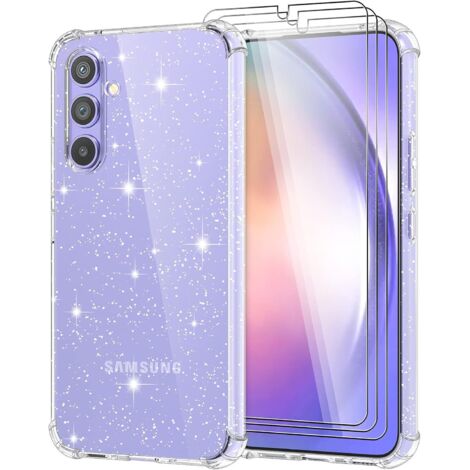 Hülle für Samsung Galaxy A54 5G Silikon glänzend + 3x gehärtetes Glas (1/5)